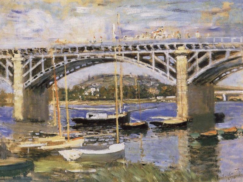 Claude Monet The Bridge at Argenteuil oil painting picture